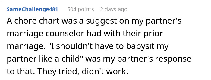 “What The Hell”: Woman Gets A Chore Chart To Prove A Point To Husband “What The Hell”: Woman Gets A Chore Chart To Prove A Point To Husband