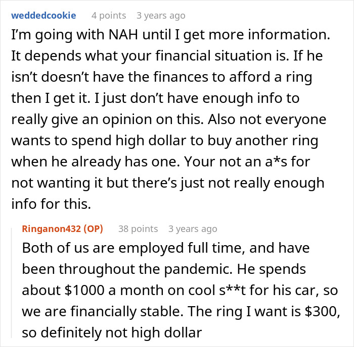 Woman’s Family And Friends' Opinions Split As She Rejects Proposal, Seeks Advice Online Woman’s Family And Friends' Opinions Split As She Rejects Proposal, Seeks Advice Online