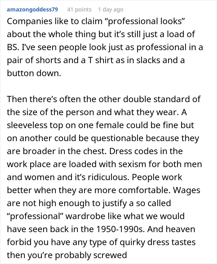 Management Tries To Force Ridiculous Dress Code During Heat Wave, Worker Maliciously Complies