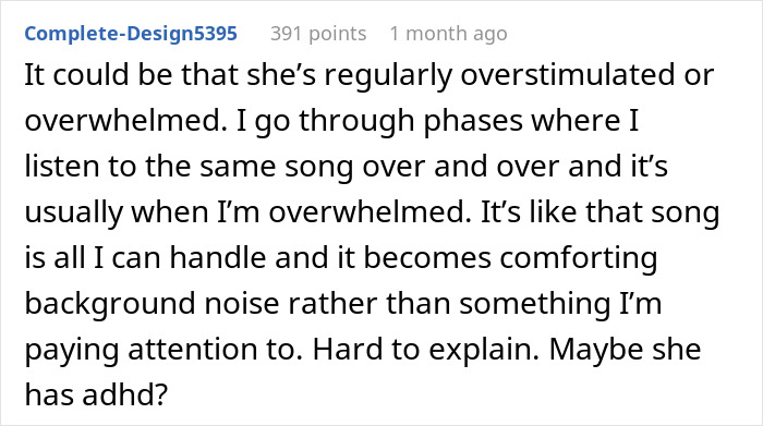 "This Is Dysfunctional, Right?": BF Considers Ending Relationship Over GF's Obsession With One Song