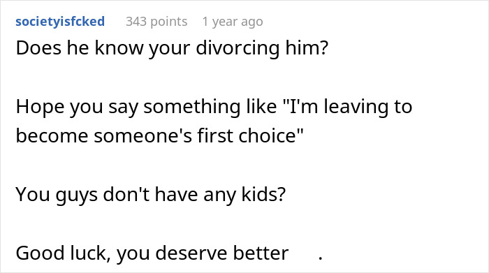Wife Files For Divorce Soon After Husband Admits She Was A Backup Plan, Husband Cries &lsquo;Poor Me&rsquo;
