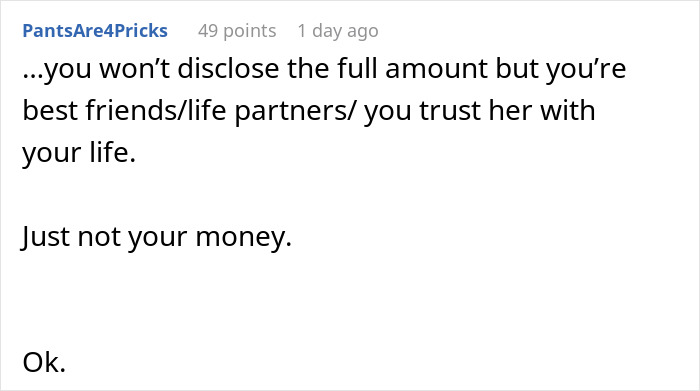 Man Receives Lifechanging Inheritance, Doesn't Want To Tell Wife Full Sum, Sparks Discussion Online Man Receives Lifechanging Inheritance, Doesn't Want To Tell Wife Full Sum, Sparks Discussion Online
