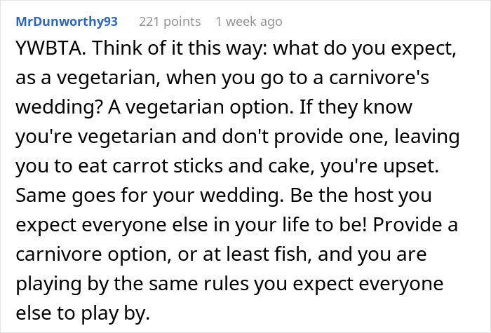 &ldquo;Disrespectful&rdquo;: Couple Called Out For Their Vegetarian Wedding Menu, Ask Who&rsquo;s In The Wrong