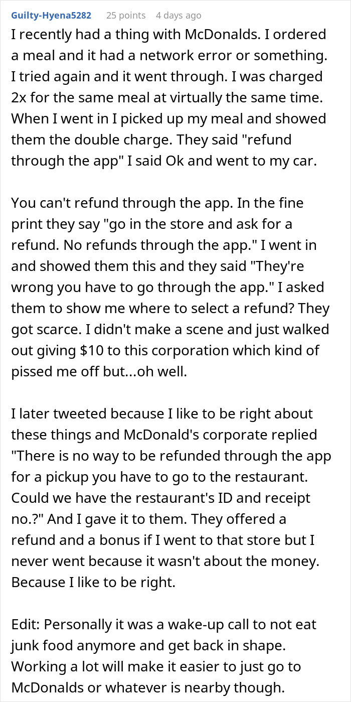 Customer&rsquo;s Malicious Compliance Highlights Fast-Food Chain&rsquo;s Ridiculous Policy, Forces Refund