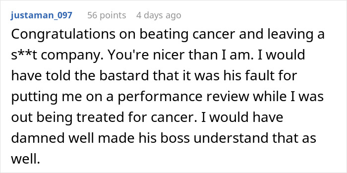 Boss Puts Woman On Performance Review For Beating Cancer, It Majorly Backfires