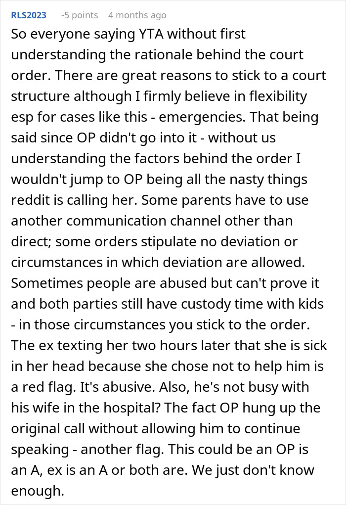 Mom Refuses To Take Her Kids During Ex&rsquo;s Week Because Of His Wife&rsquo;s Emergency, Gets A Reality Check