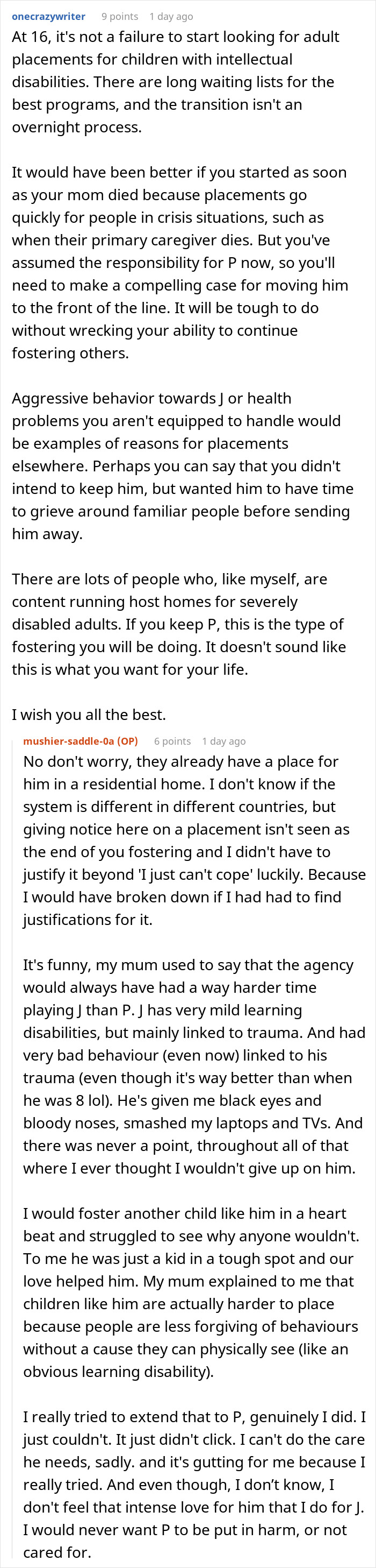 30YO Simply Can't Take Care Of Disabled Foster Brother Of 7 Years, Ready To Send Him Away