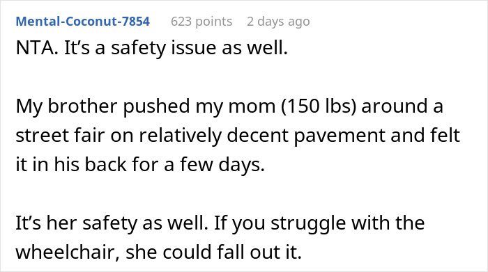 “Am I The Jerk For Refusing To Push My Obese Cousin Around In A Wheelchair For A Day?” “Am I The Jerk For Refusing To Push My Obese Cousin Around In A Wheelchair For A Day?”
