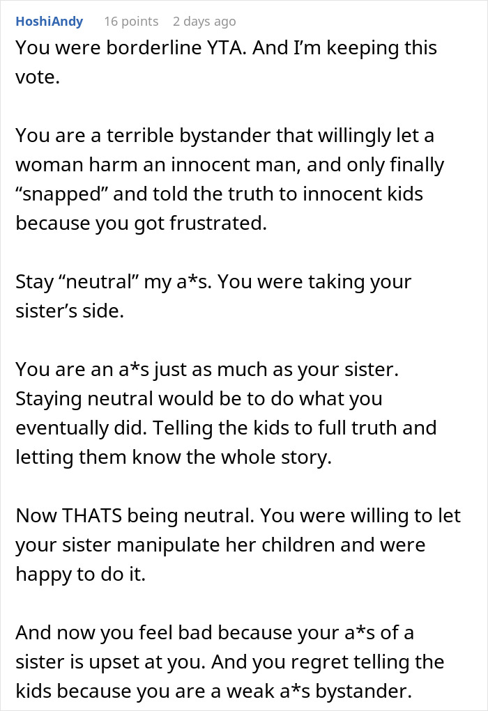 Kids Realize They&rsquo;ve Been Blaming The Wrong Parent For The Divorce After Relative Speaks Out