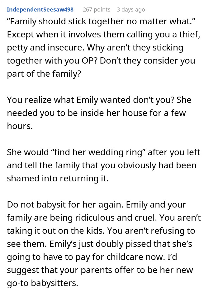 Woman Threatens To Call The Police On &lsquo;Thief&rsquo; Sister, Then Begs Her To Babysit