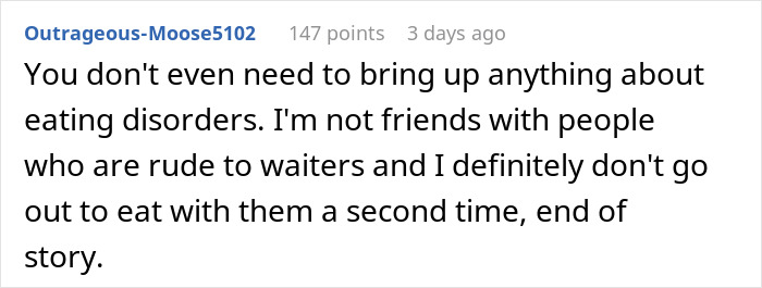 MIL&rsquo;s Fat Shaming Costs Her Dining Privileges With Son And Daughter-In-Law Due To Her Behavior