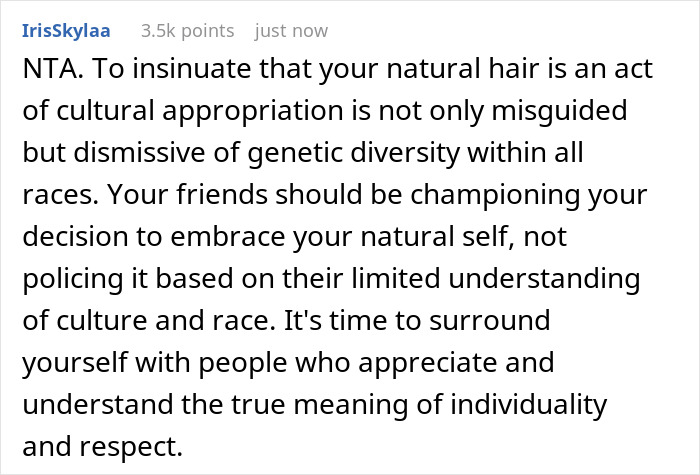 Friends Accuse White Woman Of Cultural Appropriation, Ask Her To Straighten Natural Afro, She Snaps