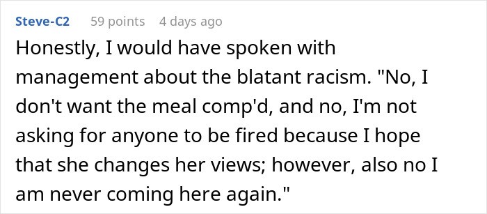 Restaurant Customer Leaves Zero Tip After Accidentally Overhearing What Waitress Said About Her