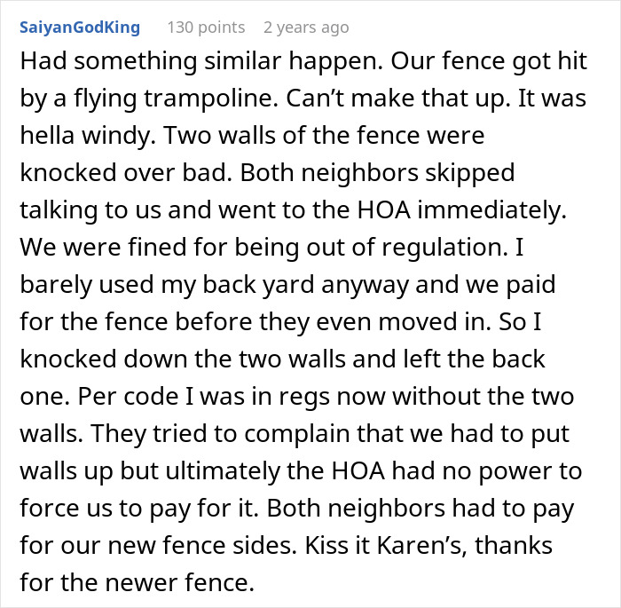 Neighbor Tries To Make Man Fix His Fence So They Could Use The Pool, He Removes It As Retaliation