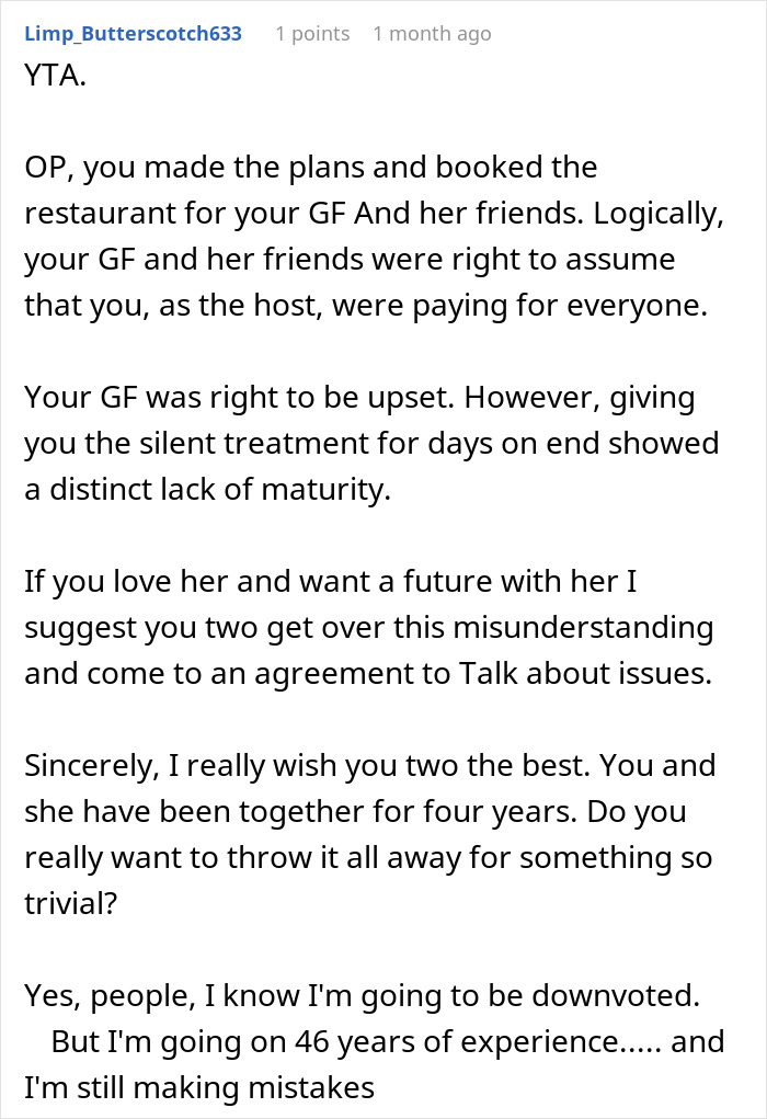 Man Dumps GF After She Expects Him To Foot $1,100 Bill Since He&rsquo;s &ldquo;The Man,&rdquo; Starts To Regret It