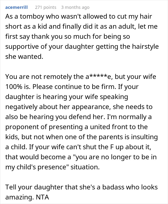 Woman Inconsolable When Step Daughter Cuts Her Hair Really Short, Husband Tells Her Enough Is Enough