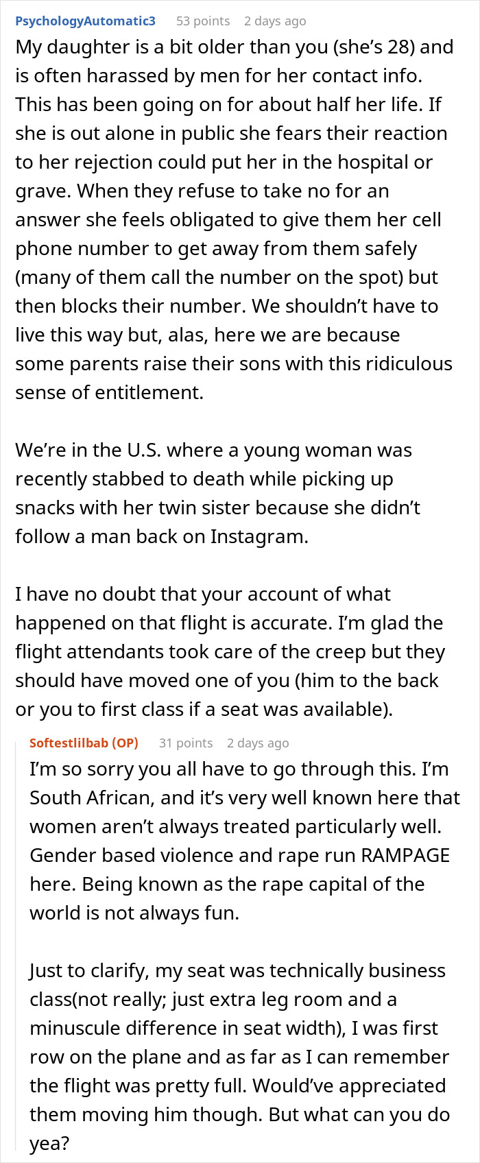 16-Year-Old Plane Passenger Can't Stop Man's Unwanted Advances, So The Crew Intervenes 16-Year-Old Plane Passenger Can't Stop Man's Unwanted Advances, So The Crew Intervenes