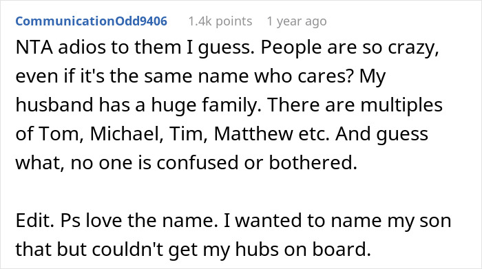 Couple Is Mad That Sis Named Newborn Similar To Their Daughter, She Calls Out Their Double Standards Couple Is Mad That Sis Named Newborn Similar To Their Daughter, She Calls Out Their Double Standards