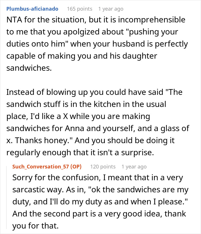 Woman Expected To Drop Work And Make Sandwiches For Husband And Stepkid, Loses It And Bashes Him Woman Expected To Drop Work And Make Sandwiches For Husband And Stepkid, Loses It And Bashes Him