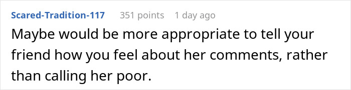 Woman Calls Friend Poor After She Remarks On Laundry Program Being A Waste Of Money, Enrages Her Woman Calls Friend Poor After She Remarks On Laundry Program Being A Waste Of Money, Enrages Her