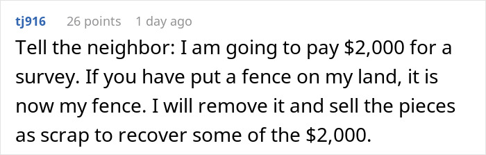 Neighbor Builds Fence On Guy’s Property While He’s Buying House, He Decides To Get Survey Neighbor Builds Fence On Guy’s Property While He’s Buying House, He Decides To Get Survey