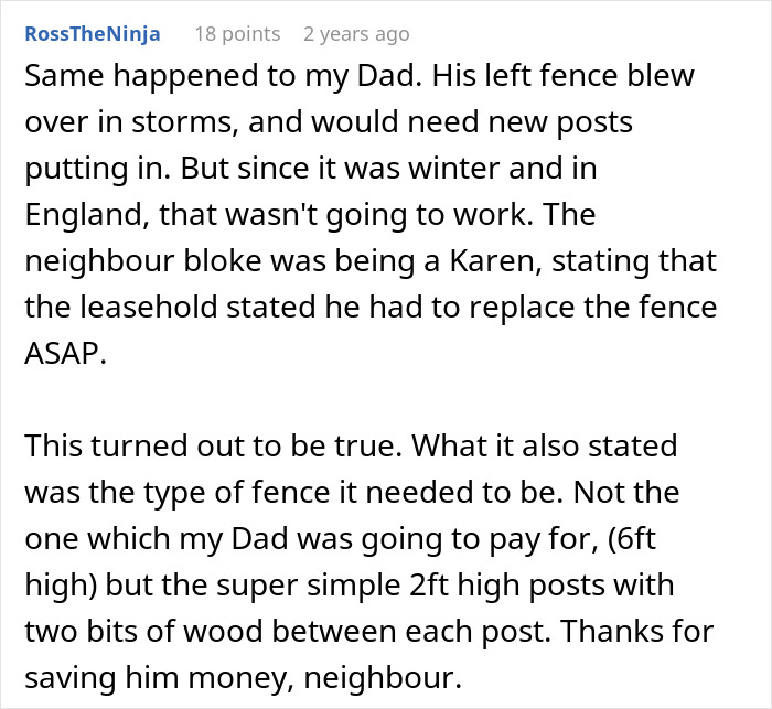 Neighbor Tries To Make Man Fix His Fence So They Could Use The Pool, He Removes It As Retaliation