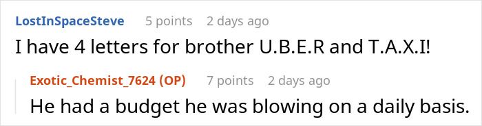 Guy Expects Brother To Drop Everything To Give Him A Ride, Gets A Ride Much Longer Than Expected