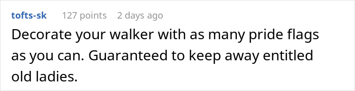 Lady Tries To Grab Man&rsquo;s Rollator Wanting To Use It For Herself, Follows Him To His Car