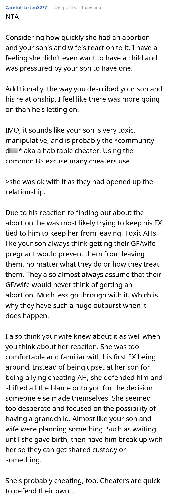 Dad Exposes Son Cheating On His Expecting GF, She Breaks Up With Him And Terminates Her Pregnancy
