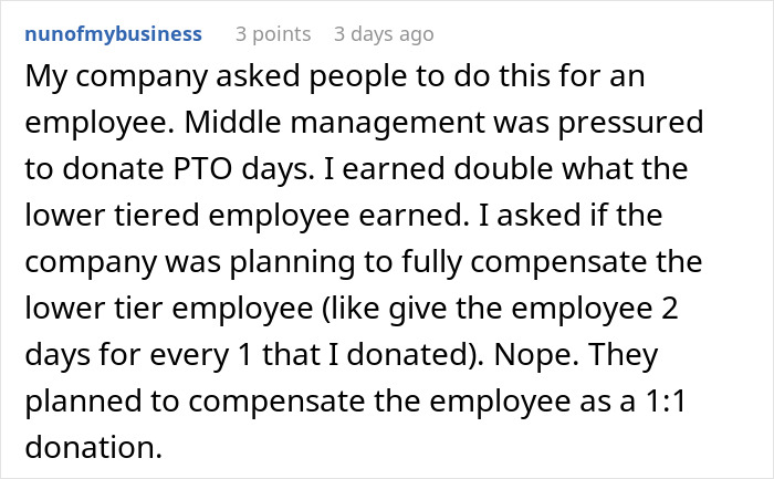&ldquo;It Finally Happened&rdquo;: Woman Is Furious After Boss Expects Her To &ldquo;Donate&rdquo; PTO To A Coworker