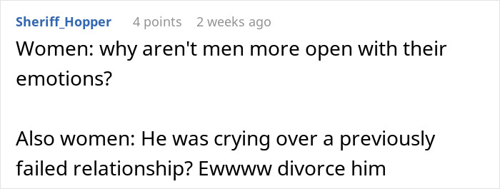 Woman Figures Out Why Husband Was So Depressed And Cried Hiding In The Bathroom, Decides To Divorce Him 
