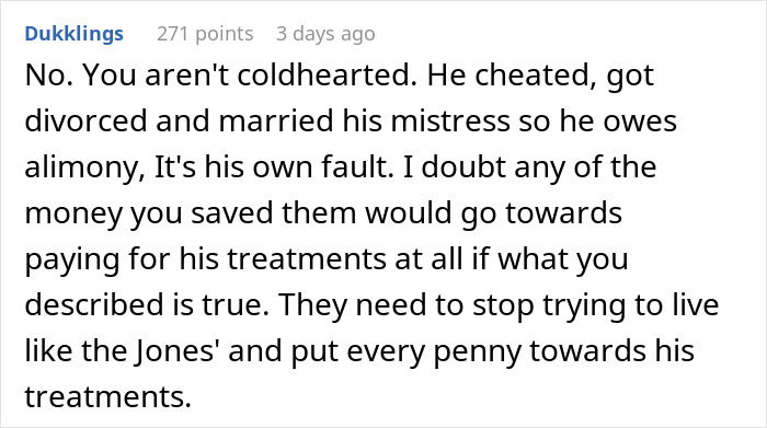 Ex-Hubby Asks Woman To Waive Alimony So He Can Pay For Cancer Treatment, She Emphasizes His Spending Ex-Hubby Asks Woman To Waive Alimony So He Can Pay For Cancer Treatment, She Emphasizes His Spending