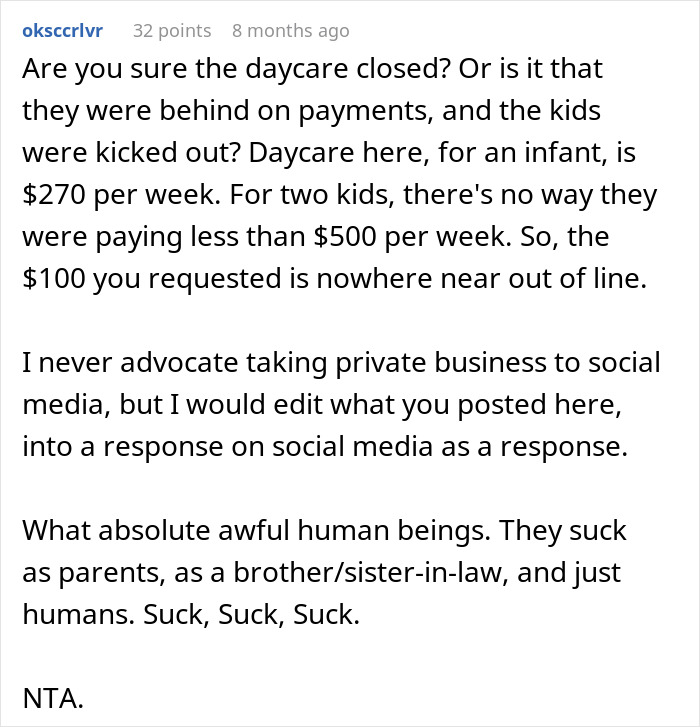 Woman Feels Taken Advantage Of By Brother, Offers A Compromise And Gets An Unexpectedly Negative Reaction