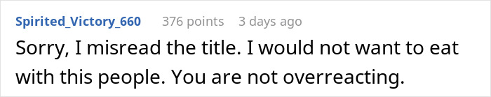MIL&rsquo;s Fat Shaming Costs Her Dining Privileges With Son And Daughter-In-Law Due To Her Behavior