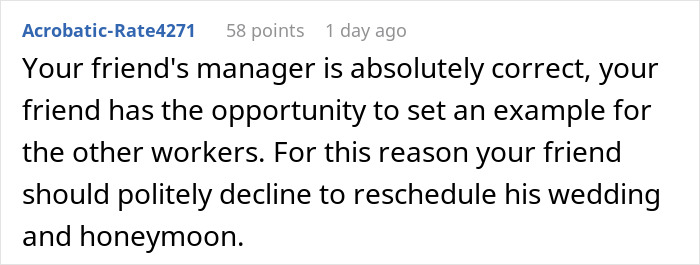 &ldquo;Set The Example&rdquo;: Manager Ordered To Work On His Wedding Day And Honeymoon