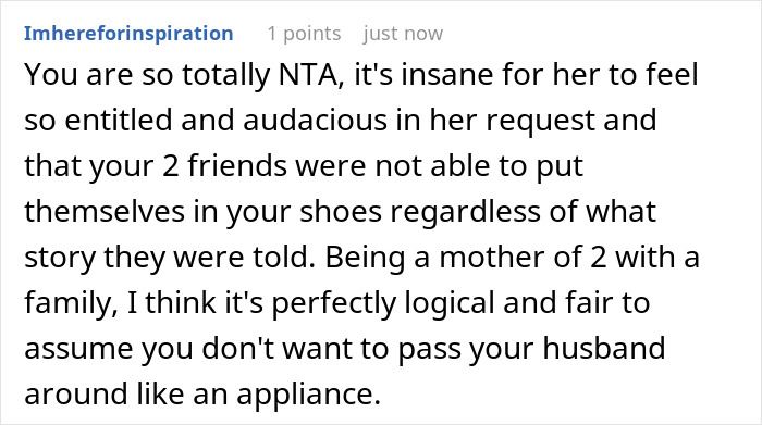 Woman Accused Of Being Selfish By Refusing To Share Her Husband Of 5 Years With Her Friend Woman Accused Of Being Selfish By Refusing To Share Her Husband Of 5 Years With Her Friend