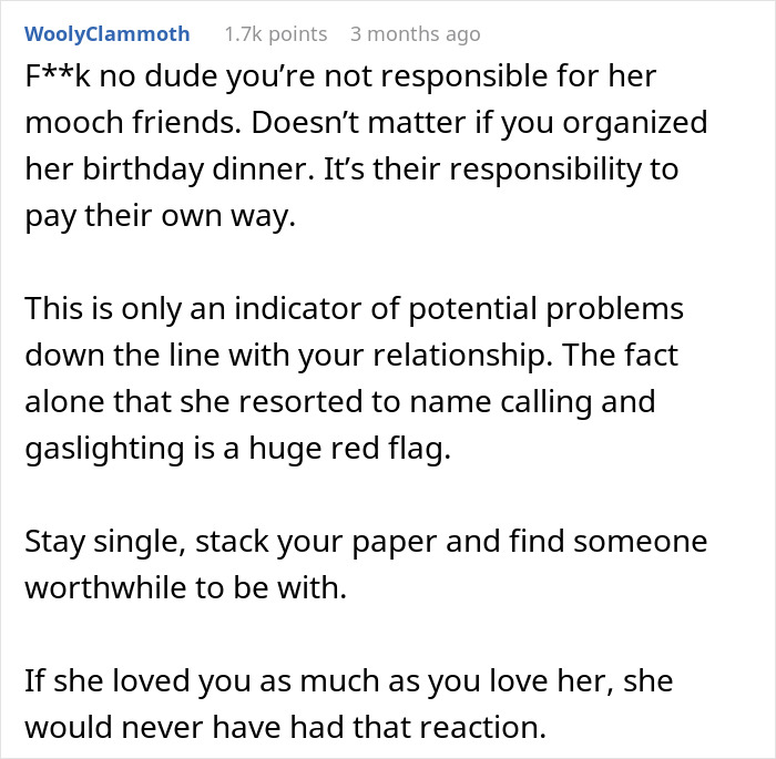 Man Dumps GF After She Expects Him To Foot $1,100 Bill Since He&rsquo;s &ldquo;The Man,&rdquo; Starts To Regret It