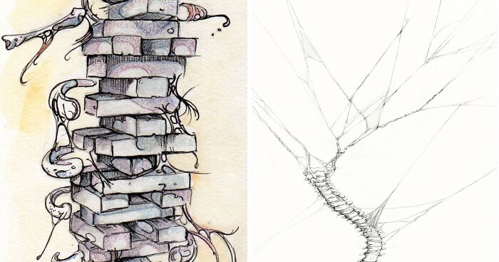 I’ve Chronicled My Medical Condition Through A Series Of Artworks (5 Pics)