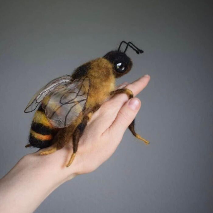 I Make Honey Bees From Wool (8 Pics)