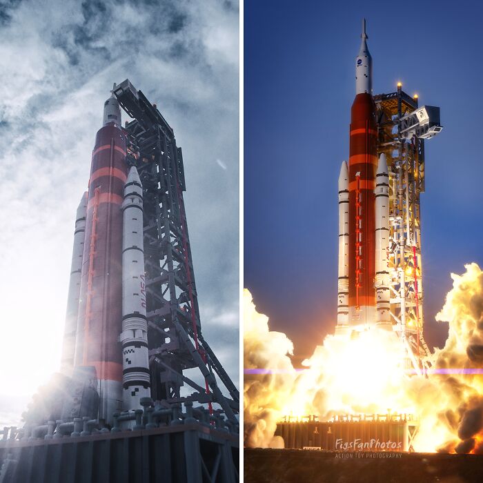 I Have No Opportunity To Photograph A Real Rocket Launch, So I Made My Own With LEGO