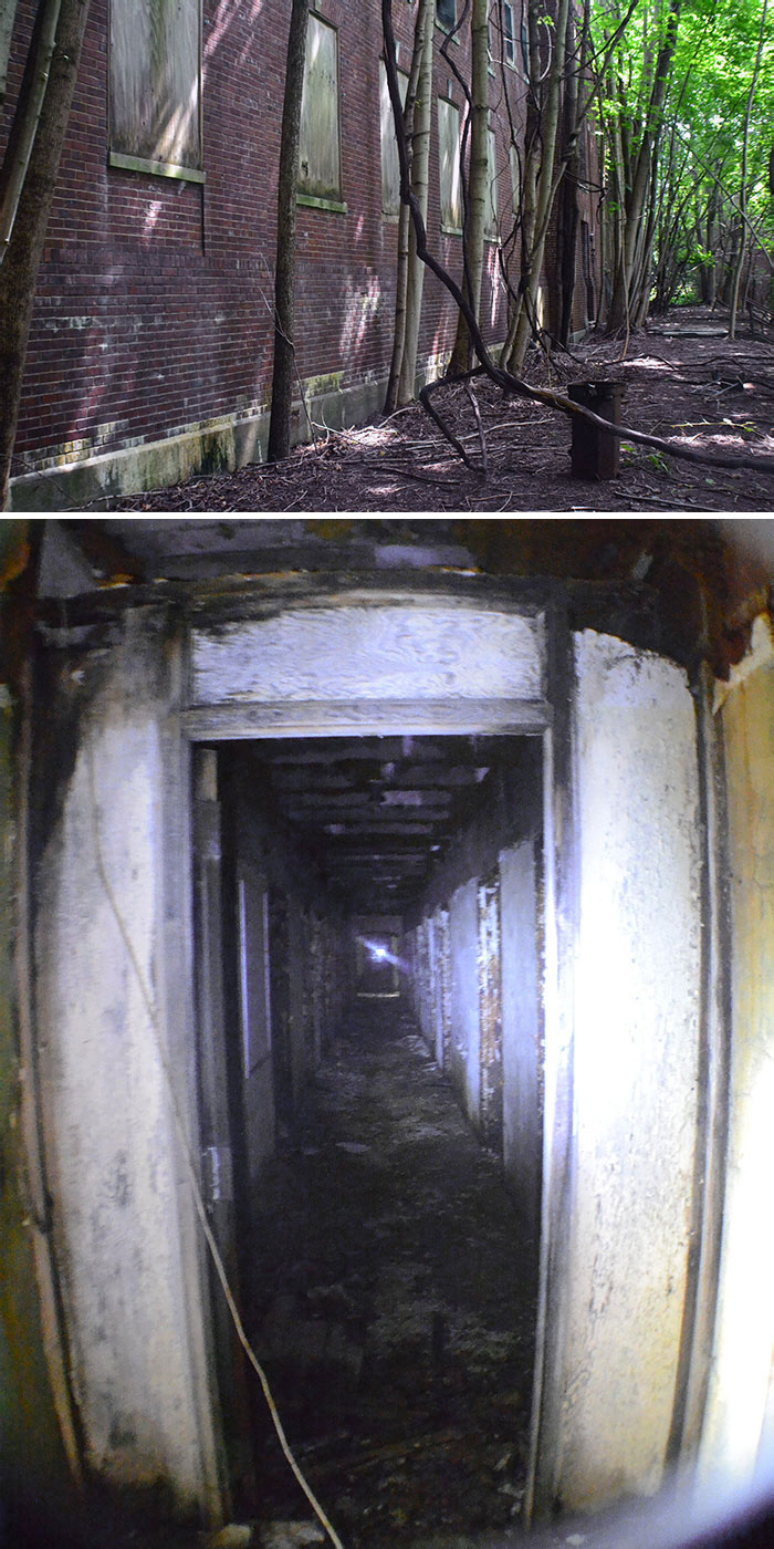 The Basement Hallway Of This Abandoned Building