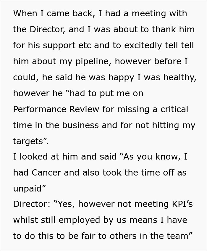 Boss Puts Woman On Performance Review For Beating Cancer, It Majorly Backfires