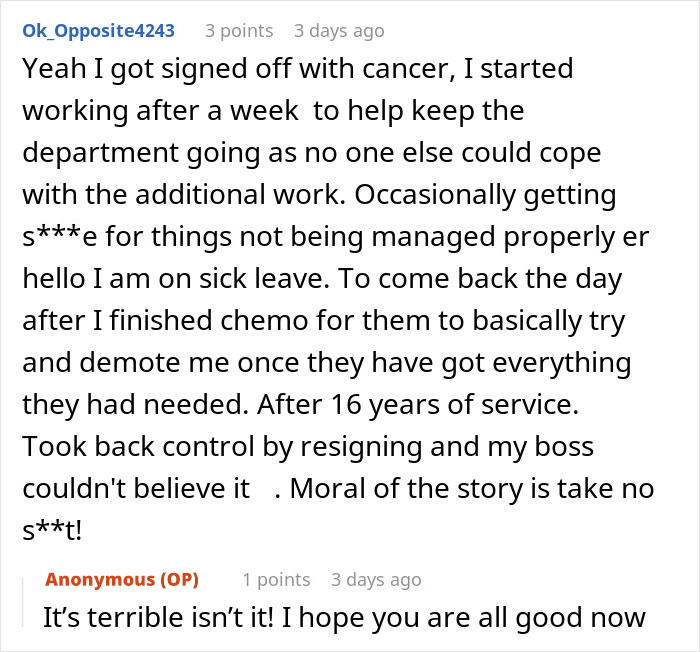 Boss Puts Woman On Performance Review For Beating Cancer, It Majorly Backfires