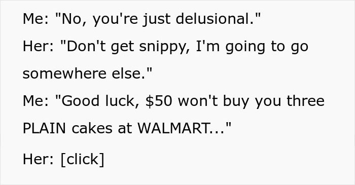 Client Drops “Take It Or Leave It” On Baker After Offering $50 For A Wedding Cake, They Leave Client Drops “Take It Or Leave It” On Baker After Offering $50 For A Wedding Cake, They Leave