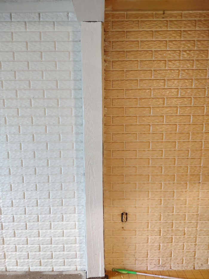 Nicotine-Stained Walls. This Is From An Apartment I Painted Last Winter. The Left Side Has An Oil Primer To Show The Contrast. It's Pretty Nasty