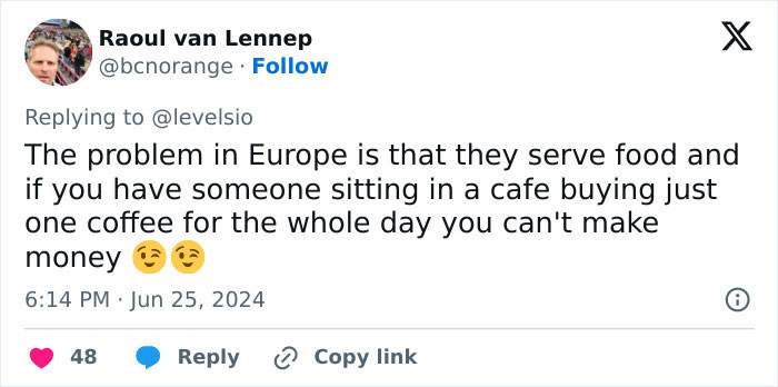 American Can&rsquo;t Understand Why European Cafes Are Banning Laptops, Gets A Reality Check