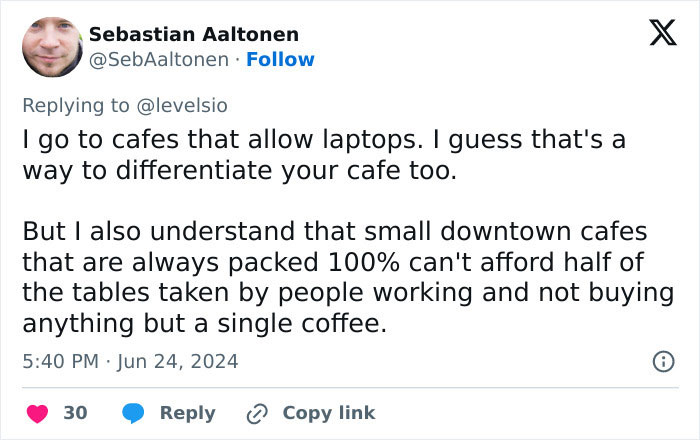 American Can&rsquo;t Understand Why European Cafes Are Banning Laptops, Gets A Reality Check