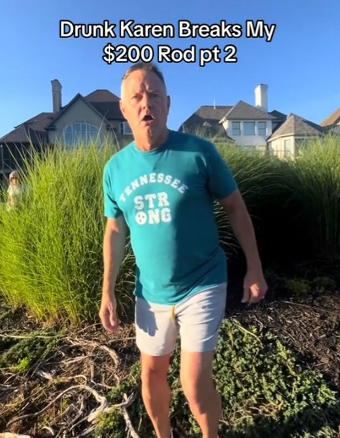 Internet Identifies 'Drunk Karen' Who Broke Teen's Fishing Rod In Viral Video Internet Identifies 'Drunk Karen' Who Broke Teen's Fishing Rod In Viral Video