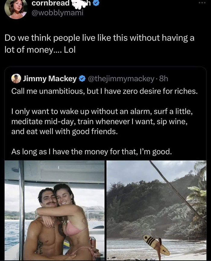 &ldquo;I Have Zero Desire For Riches&rdquo;: Influencer Mocked For Simple Life Post On A Yacht