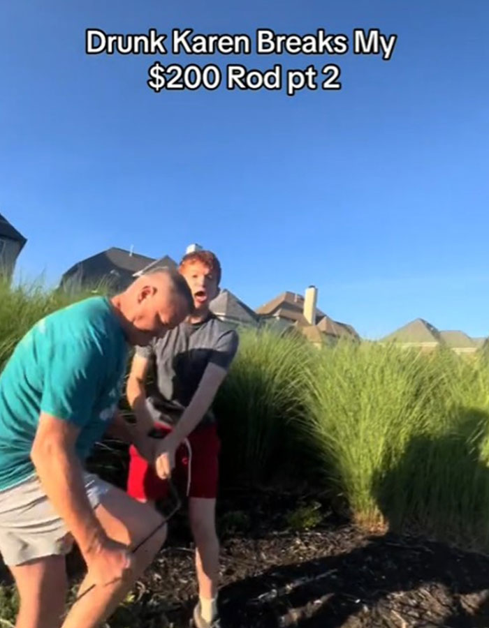 Internet Identifies 'Drunk Karen' Who Broke Teen's Fishing Rod In Viral Video Internet Identifies 'Drunk Karen' Who Broke Teen's Fishing Rod In Viral Video